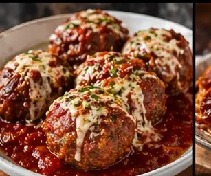 Firehouse Stuffed Meatballs